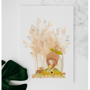 Cartes de Souhaits Fée de l'automne