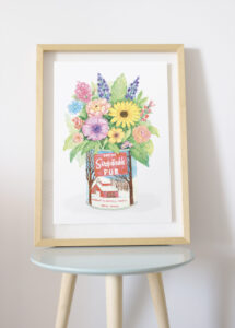 Affiche Bouquet en can de Sirop
