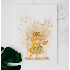 Cartes de Souhaits Fée Citrouille