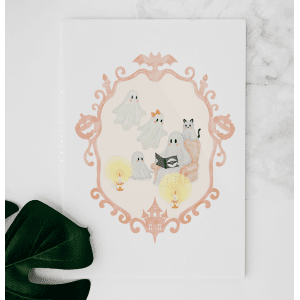 Cartes de Souhaits Portrait familial fantasmagorique
