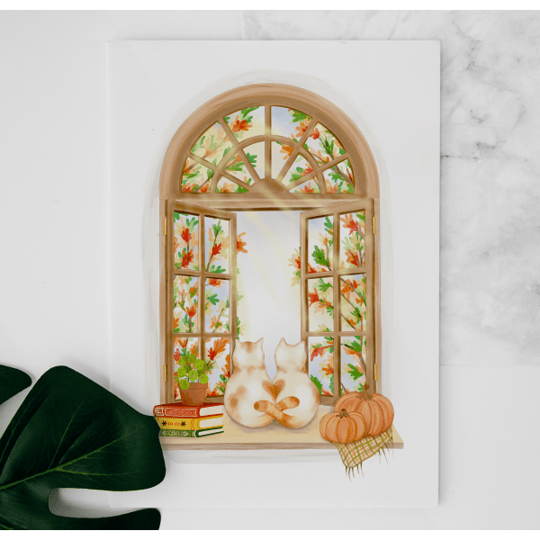 Cartes de Souhaits Vue automnale