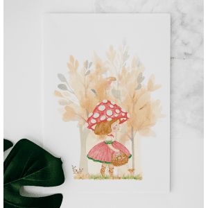 Cartes de Souhaits Fée Champignon