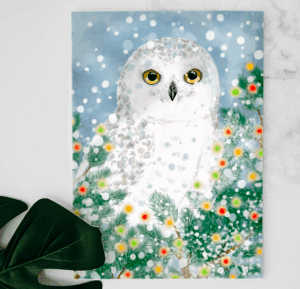 Cartes de Souhaits Harfang des neiges