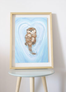 Affiche Maman loutre