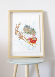 Affiche Château Le Père Noël à Québec