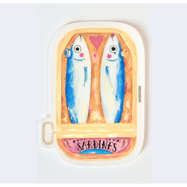 Autocollant Découpé -Sardines
