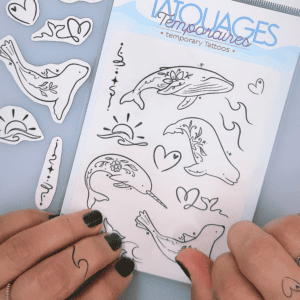 Tatouages temporaires des animaux marins