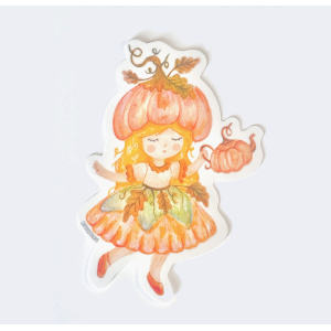 Autocollant Découpé - Fée Citrouille
