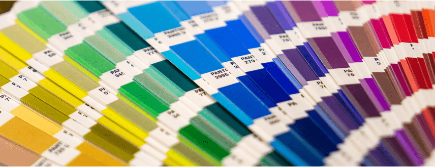 Image montrant la guide des formules Pantone.